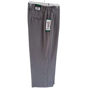 Hilary Radley Gray Wide Leg Pants Womens XL High Rise Pull On Stretch Casual